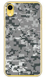 DIGITAL camouflage グレー （クリア） design by Moisture iPhone XR Apple SECOND SKIN iphoneXR ケース iphoneXR カバー iphone XR ケース iphone XR カバーアイフォーン10R ケース アイフォーン10R カバー 10R ケース アイフォーン10R 送料無料