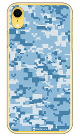DIGITAL camouflage ブルー （クリア） design by Moisture iPhone XR Apple SECOND SKIN iphoneXR ケース iphoneXR カバー iphone XR ケース iphone XR カバーアイフォーン10R ケース アイフォーン10R カバー 10R ケース アイフォーン10R 送料無料