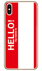 Hello my name is レッド （クリア） iPhone XS Max Apple SECOND SKIN ハードケース iphoneXS Max ケース iphoneXS Max カバー iphone XS Max ケース iphone XS Max カバーアイフォーン10S Max ケース アイフォーン10S Max カバー 送料無料