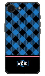 �u���b�N�`�F�b�N �u���[ (�N���A) iPhone 17e / iPhone 16e YESNO �{�� �ی� �n�[�h�P�[�X �X�}�z�J�o�[�@��������