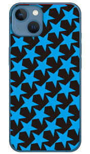スター TYPE2 ブラック×ブルー (ソフトTPUクリア) iPhone 13 mini Apple SECOND SKIN 受注生産 スマホケース ソフトケース iphone13mini ケース iphone13mini カバー アイフォーン13ミニ ケース アイフォーン13