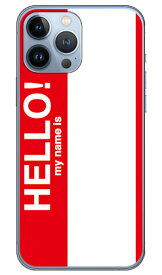 Hello my name is レッド （ソフトTPUクリア） iPhone 13 Pro Max Apple SECOND SKIN ソフトケース iphone13promax ケース iphone13promax カバー アイフォーン13プロマックス ケース アイフォーン13プロマックス カバー アイフォン 13 送料無料