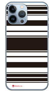 Moisture Stripe ブラックホワイト (ソフトTPUクリア) design by Moisture iPhone 13 Pro Max Apple SECOND SKIN iphone13promax ケース iphone13promax カバー アイフォーン13プロマックス ケース アイフォーン13プロマッ