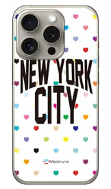 NYC マルチハートドットホワイト （クリア） design by Moisture iPhone 15 Pro SECOND SKINiPhone 15 Pro ケース iphone15pro iphone 本体 保護 iphone ケース iPhone 15 Pro ケース iphone15pro ハードケース iphone15pro スマホケース スマホカバー 送料無料