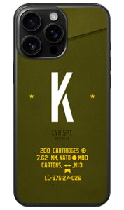 Cf LTD �~���^���[ �C�j�V���� �A���t�@�x�b�g K �J�[�L (�N���A) iPhone 16 Pro Max Coverfull �{�� �ی� �n�[�h�P�[�X �X�}�z�J�o�[�@��������
