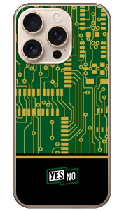 �G���N�g���{�[�h �O���[�� (�N���A) iPhone 16 Pro YESNO �{�� �ی� �n�[�h�P�[�X �X�}�z�J�o�[�@��������
