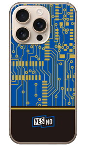 �G���N�g���{�[�h �u���[ (�N���A) iPhone 16 Pro YESNO �{�� �ی� �n�[�h�P�[�X �X�}�z�J�o�[�@��������