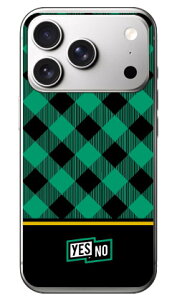 �u���b�N�`�F�b�N �O���[�� (�N���A) iPhone 18 Pro Max YESNO �{�� �ی� �n�[�h�P�[�X �X�}�z�J�o�[�@���������@�A�C�t�H�� 18 �v�� �}�b�N�X