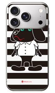 Doggy Stripe �u���b�N (�N���A) design by Moisture iPhone 18 Pro Max SECOND SKIN �{�� �ی� �n�[�h�P�[�X �X�}�z�J�o�[�@���������@�A�C�t�H�� 18 �v�� �}�b�N�X
