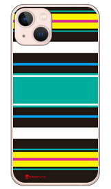 Moisture Stripe ブラック （ソフトTPUクリア） design by Moisture iPhone 13 Apple SECOND SKIN 平面 受注生産 スマホケース ソフトケース iphone13 ケース iphone13 カバー アイフォーン13 ケース アイフォーン13 カバー アイフォン 13 送料無料
