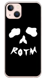 Face bone ブラック （クリア） design by ROTM iPhone 13 Apple SECOND SKIN 平面 受注生産 スマホケース ハードケース iphone13 ケース iphone13 カバー アイフォーン13 ケース アイフォーン13 カバー アイフォン 13 送料無料