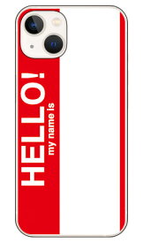 Hello my name is レッド （ソフトケース） iPhone14 (6.1インチ) SECOND SKINiphone 14 ケース iphone 14 本体 保護 iphone 14 カバー iphone 14 スマホケース iphone 14 スマホカバー iphone 14 フィルム 送料無料