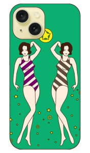YOKEY �uModern Girls 01�v iPhone 15 �S�ʃv�����g SECOND SKIN �{�̕ی� �X�}�z�P�[�X �X�}�z�J�o�[ ��������