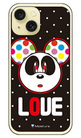 Love Panda ホワイトドット （ソフトケース） design by Moisture iPhone 15 SECOND SKINiphone 15 ケース iphone15 iphone 本体 保護 iphone ケース iphone 15 ケース iphone15 ハードケース iphone15 スマホケース スマホカバー アイフォーン15 送料無料
