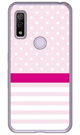 ドット ボーダー ピンク （ソフトTPUクリア） arrows We FCG01・F-51B・A101FC・arrows BZ03 au・docomo・SoftBank・MVNOスマホ（SIMフリー端末） SECOND SKINarrows we arrows BZ03 fcg01 f-51b a101fc ケース arrows we arrows BZ03 fcg01 f-51b a101fc 送料無料