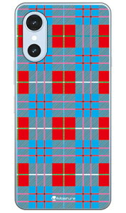Tartan check ���b�h (�N���A) design by Moisture arrows We3 FCG04 F-52G M09 SECOND SKIN �{�� �ی� �n�[�h�P�[�X �X�}�z�J�o�[�@��������