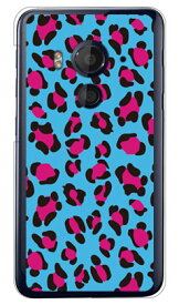 Leopard ブルー （クリア） design by ROTM HTC J butterfly HTV31 au SECOND SKIN エーユー htv31 ケース htv31 カバー htc j butterfly htv31 ケース htc j butterfly htv31 カバー エイチティーシー ジェイ バタフライ ケース 送料無料