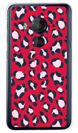 Leopard レッド （クリア） design by ROTM HTC J butterfly HTV31 au SECOND SKIN エーユー htv31 ケース htv31 カバー htc j butterfly htv31 ケース htc j butterfly htv31 カバー エイチティーシー ジェイ バタフライ ケース 送料無料