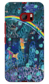 monikotoデザインシリーズ 虹の彼方 ブルー HTC 10 HTV32 au スマホケース ハードケースhtv32 スマホ 本体 保護 ケース カバー クリアケース 手帳型 保護 フィルム ショルダー 送料無料