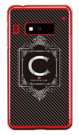 Cf LTD ラグジュアリーイニシャル C シルバーグレー （クリア） iida INFOBAR A03 au Coverfull a03 ケース a03 カバー infobar a03 ケース infobar a03 カバー インフォバー ケース インフォバー カバー スマホケース スマホカバー 送料無料