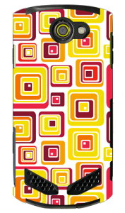 ドットキューブ オレンジ produced by COLOR STAGE TORQUE G02 au Coverfull ハードケース torque g02 ケース torque g02 カバー g02ケース g02カバー トルク g02 ケース トルク g02 カバー 京セラ トルク au torque g02 au