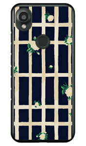 SINDEE �uFlower Grid �i�l�C�r�[�j�v (�N���A) DIGNO SX3 KYG02 SECOND SKIN �{�� �ی� �n�[�h�P�[�X �X�}�z�J�o�[�@��������