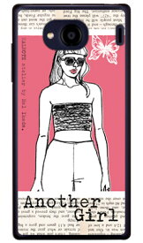 Hal Ikeda 「Another Girl コーラルレッド」 Qua phone QX KYV42・DIGNO V au・MVNOスマホ（SIMフリー端末） SECOND SKINkyv42 スマホ 本体 保護 ケース フィルム カバー kyv42カバー kyv42ケース スマホケース スマホカバー 送料無料