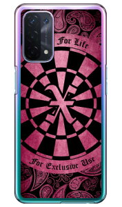 Cf LTD ダーツ イニシャル ピンク X (クリア) OPPO A54 5G OPG02 au・MVNOスマホ(SIMフリー端末) Coverfull ハードケースopg02 スマホ 本体 保護 ケース 手帳 カバー 耐衝撃 ショルダー 透明 シリコン ケ