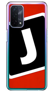 Cf LTD キャンプ イニシャル レッド×ブラック J (クリア) OPPO A54 5G OPG02 au・MVNOスマホ(SIMフリー端末) Coverfullopg02 スマホ 本体 保護 ケース 手帳 カバー 耐衝撃 ショルダー 透明 シリコン ケ