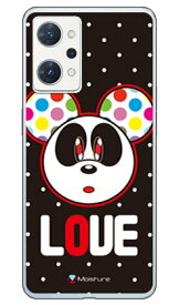 Love Panda ホワイトドット （ソフトTPUクリア） design by Moisture OPPO Reno7 A OPG04・A201OP・CPH2353 au・Y!mobile・楽天モバイル・MVNOスマホ（SIMフリー端末） SECOND SKINopg04 スマホ 本体 保護 ケース カバー バンパー ケース 手帳型 スマホケース 送料無料