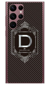 Cf LTD ���O�W���A���[�C�j�V���� D �V���o�[�O���[ �i�N���A�j Galaxy S22 Ultra SCG14 SC-52C au�Edocomo Coverfullau scg14 sc-52c �P�[�X scg14 sc-52c �J�o�[ galaxy s22�E���g�� �P�[�X galaxy s22�E���g�� �J�o�[ �M��