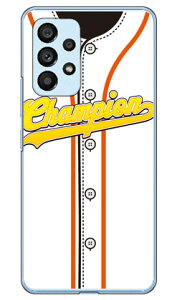 Cf LTD ベースボールユニフォーム ホワイト×オレンジ (クリア) Galaxy A53 5G SCG15 SC-53C au・docomo Coverfull ハードケースau scg15 sc-53c ケース scg15 sc-53c カバー galaxy a53 5g ケース galaxy a53 5g カバー ギ