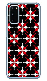 MHAK 「SUN」 ブラック×レッド （クリア） Galaxy S20 5G SCG01・SC-51A au・docomo SECOND SKIN ハードケース scg01 sc-51a カバー scg01 sc-51a ケース galaxy s20 5g ケース galaxy s20 5g scg01 sc-51a ケース ギャラクシーS20 5G カバー 送料無料