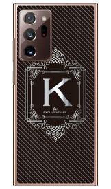 Cf LTD ラグジュアリーイニシャル K シルバーグレー （クリア） Galaxy Note20 Ultra 5G SCG06・SC-53A au・docomo Coverfull au scg06 ケース scg06 カバー galaxy note20 ultra 5g ケース galaxy note20 ultra 5g カバー 送料無料