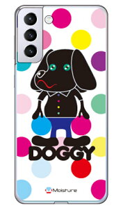 Doggy �}���`�J���[�h�b�g �i�\�t�gTPU�N���A�j design by Moisture Galaxy S21+ 5G SCG10 au SECOND SKIN au scg10 �P�[�X scg10 �J�o�[ galaxy s21 plus 5g�P�[�X galaxy s21 plus 5g�J�o�[ �M�����N�V�[ s21 �v���X 5G �P�[�X 