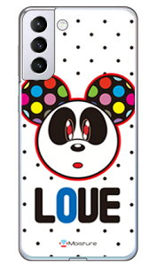 Love Panda �u���b�N�h�b�g �i�\�t�gTPU�N���A�j design by Moisture Galaxy S21+ 5G SCG10 au SECOND SKIN au scg10 �P�[�X scg10 �J�o�[ galaxy s21 plus 5g�P�[�X galaxy s21 plus 5g�J�o�[ �M�����N�V�[ s21 �v���X 5G �P�[�X �M