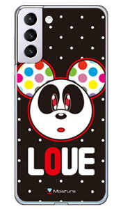 Love Panda �z���C�g�h�b�g �i�\�t�gTPU�N���A�j design by Moisture Galaxy S21+ 5G SCG10 au SECOND SKIN au scg10 �P�[�X scg10 �J�o�[ galaxy s21 plus 5g�P�[�X galaxy s21 plus 5g�J�o�[ �M�����N�V�[ s21 �v���X 5G �P�[�X �M