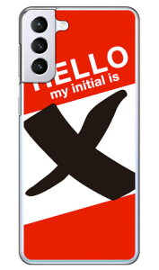Cf LTD �n���[�C�j�V���� X ���b�h �i�N���A�j Galaxy S21+ 5G SCG10 au Coverfull au scg10 �P�[�X scg10 �J�o�[ galaxy s21 plus 5g�P�[�X galaxy s21 plus 5g�J�o�[ �M�����N�V�[ s21 �v���X 5G �P�[�X �M�����N�V�[ s21 