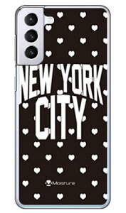 NYC �z���C�g�n�[�g�h�b�g �i�N���A�j design by Moisture Galaxy S21+ 5G SCG10 au SECOND SKIN au scg10 �P�[�X scg10 �J�o�[ galaxy s21 plus 5g�P�[�X galaxy s21 plus 5g�J�o�[ �M�����N�V�[ s21 �v���X 5G �P�[�X �M�����N