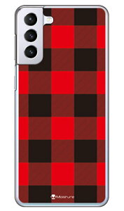 Buffalo check ���b�h �i�N���A�j design by Moisture Galaxy S21+ 5G SCG10 au SECOND SKIN au scg10 �P�[�X scg10 �J�o�[ galaxy s21 plus 5g�P�[�X galaxy s21 plus 5g�J�o�[ �M�����N�V�[ s21 �v���X 5G �P�[�X �M�����N�V�[ s21 