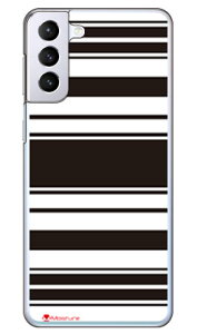 Moisture Stripe �u���b�N�z���C�g �i�N���A�j design by Moisture Galaxy S21+ 5G SCG10 au SECOND SKIN au scg10 �P�[�X scg10 �J�o�[ galaxy s21 plus 5g�P�[�X galaxy s21 plus 5g�J�o�[ �M�����N�V�[ s21 �v���X 5G �P�[�X �M��
