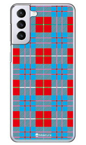 Tartan check ���b�h �i�N���A�j design by Moisture Galaxy S21+ 5G SCG10 au SECOND SKIN au scg10 �P�[�X scg10 �J�o�[ galaxy s21 plus 5g�P�[�X galaxy s21 plus 5g�J�o�[ �M�����N�V�[ s21 �v���X 5G �P�[�X �M�����N�V�[ s21 