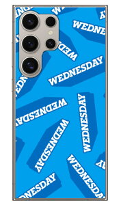 WEDNESDAY �u���[ (�N���A) Galaxy S24 Ultra SCG26 SC-52E SM-S928Q Coverfull �{�� �ی� �n�[�h�P�[�X �X�}�z�J�o�[�@��������