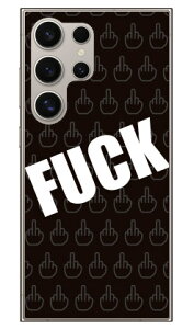 Cf LTD FUCK�i�t�@�b�N�j �� �u���b�N (�N���A) Galaxy S24 Ultra SCG26 SC-52E SM-S928Q Coverfull �{�� �ی� �n�[�h�P�[�X �X�}�z�J�o�[�@��������