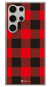Buffalo check ���b�h (�N���A) design by Moisture Galaxy S24 Ultra SCG26 SC-52E SM-S928Q SECOND SKIN �{�� �ی� �n�[�h�P�[�X �X�}�z�J�o�[�@��������