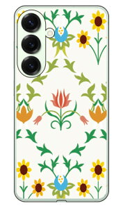 フローラル TYPE2 (ソフトTPUクリア) Galaxy S25 SCG31 au SC-51F docomo softbank MVNO SM-S931Q SECOND SKIN Galaxy S25 SCG31 au SC-51F docomo softbank MVNO SM-S931Q ケース 送料無料