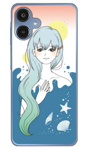 Ocean Blue (�N���A) design by ���������� Galaxy A25 5G SCG33 SC-53F SM-A253Z SM-A253C SM-A253Q Coverfull �{�� �ی� �n�[�h�P�[�X �X�}�z�J�o�[�@��������