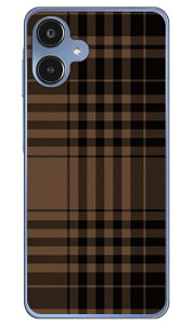 �`�F�b�N �u���E��×�u���b�N (�N���A) Galaxy A25 5G SCG33 SC-53F SM-A253Z SM-A253C SM-A253Q SECOND SKIN �{�� �ی� �n�[�h�P�[�X �X�}�z�J�o�[�@��������