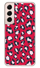 Leopard レッド （クリア） design by ROTM Galaxy S22 SCG13 SC-51C au・docomo SECOND SKIN 平面 受注生産 スマホケース ハードケースau scg13 sc-51c ケース scg13 sc-51c カバー galaxy s22 ケース galaxy s22 カバー ギャラクシーS22 ケース 送料無料