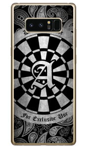 Cf LTD ダーツ イニシャル グレー A (クリア) Galaxy Note8 SCV37・SC-01K au・docomo Coverfull scv37 sc-01k カバー scv37 sc-01k ケース galaxy note 8 ケース galaxy note 8 scv37 sc-01k ケース ギャラクシーノート8 カバー